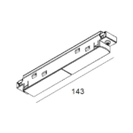 Connecteur rail 48V 180° 420 99 01, finition noir, vue complémentaire 1