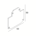 Embout de finition type B 420 20 03 01 B, finition noir, vue complémentaire 1