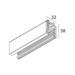 Rail triphasé dimmable 2 m noir IP20 200 12 420 B – Image 2