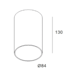 Spot plafond en saillie blanc GU10 Ultra II S 279 72 20 W, configuration visible, vue complémentaire 1