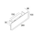 Applique murale LED blanc 3000K CRI90 930, 500 mA, vue complémentaire 1