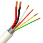 DIVERSE KABELS - Câble d'alarme+aliment. blindage global PVC/PVC blanc Eca 2X0