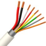DIVERSE KABELS - Câble d'alarme+aliment. blindage global PVC/PVC blanc Eca 2X0