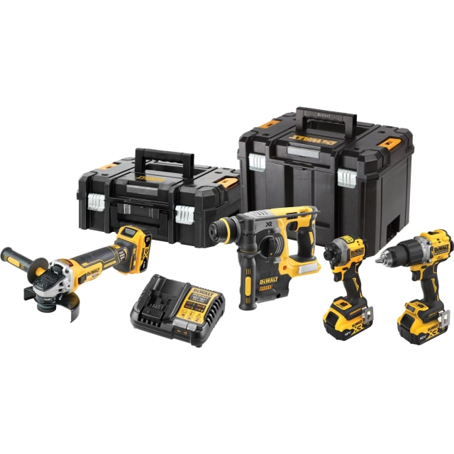 Dewalt - Pack combiné batteries DCK429P3T 18V (4 pcs) - DCD805 + DCF850 + DCH273 + DCG405 - DCK429P3T-QW