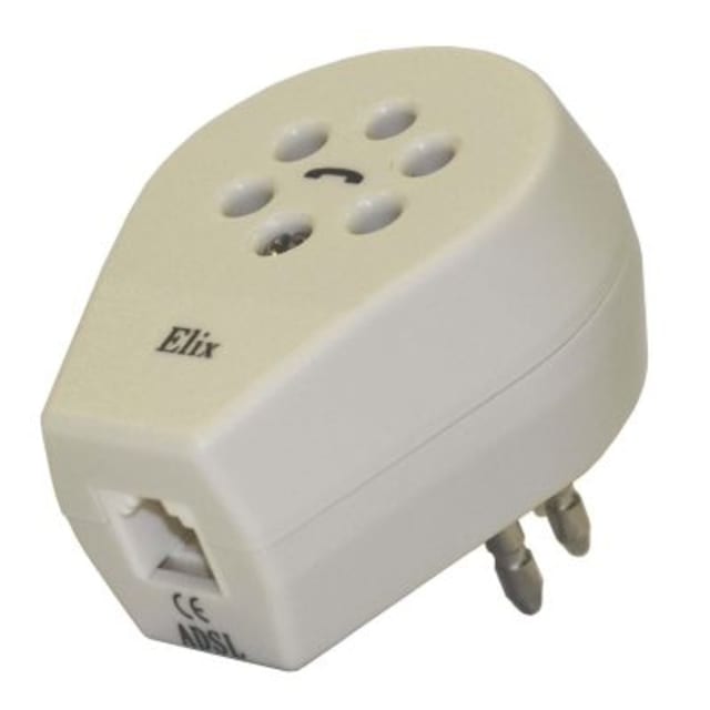 ELIMEX - Adaptateur ADSL avec filtre à entrée modulaire RJ14 6/4 femelle - 34461