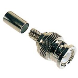 ELIMEX - Connecteur BNC mâle - Pour câble 75 Ohms RG-59 - A sertir 1 SET DE 10 PIECES - 34255