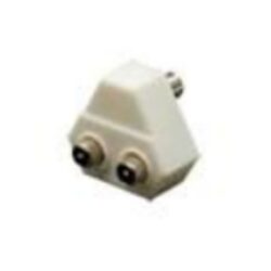 Détails visibles de Répartiteur d’antenne coaxial 2 sorties 9,5 mm 99026 pour Prises coaxiales / TV