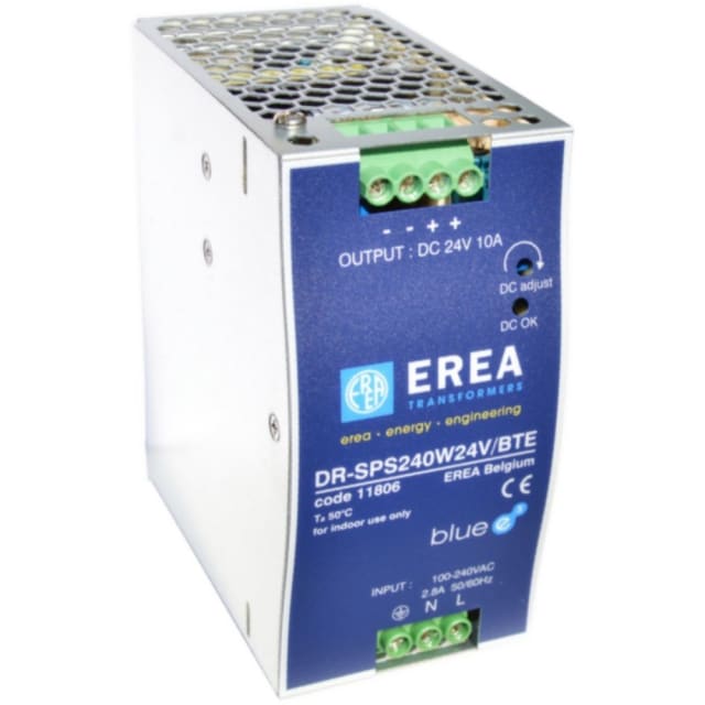 Détails visibles de Alimentation rail DIN 24V DC 10A 240W monophasée 11806 pour Alimentations DC