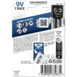 Pile lithium 9V 6LR61 longue durée 1/L522, configuration visible, vue complémentaire 2