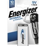 Pile lithium 9V 6LR61 longue durée 1/L522, configuration visible, vue complémentaire 1