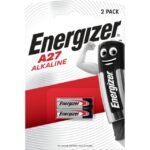 Pile alcaline 12V A27 pour télécommande 2/A27, configuration visible, vue complémentaire 1