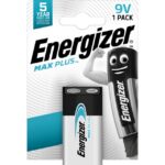 Energizer - Pile alcaline Max Plus - 9V - 6LR61 - blister 1 piece - MAXP9VBL1