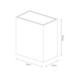 5W - acier/ plexi - 3000K - 90mm x 102mm x 55mm - IP65- noir - 3429030