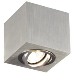 FANTASIA - OLALA carré - GU10 - 50W - alu - 30° orientable - dia 90mm x 85mm - alu brossé - 3407093