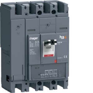 HAGER - Disjoncteur boîtier moulé P630 4P 50kA 400A LSI - HMW401JR