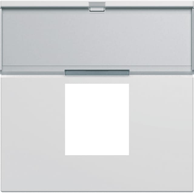 HAGER - Enjoliveur pour prise RJ45 gallery porte-etiquette 2M blanc polaire - WXD206B