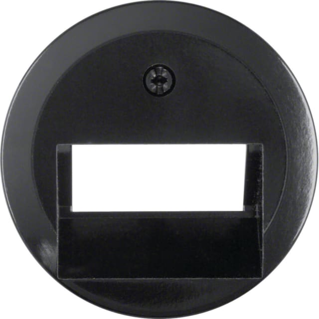 HAGER - Enjoliveur pr prise informatique double Serie 1930 noir