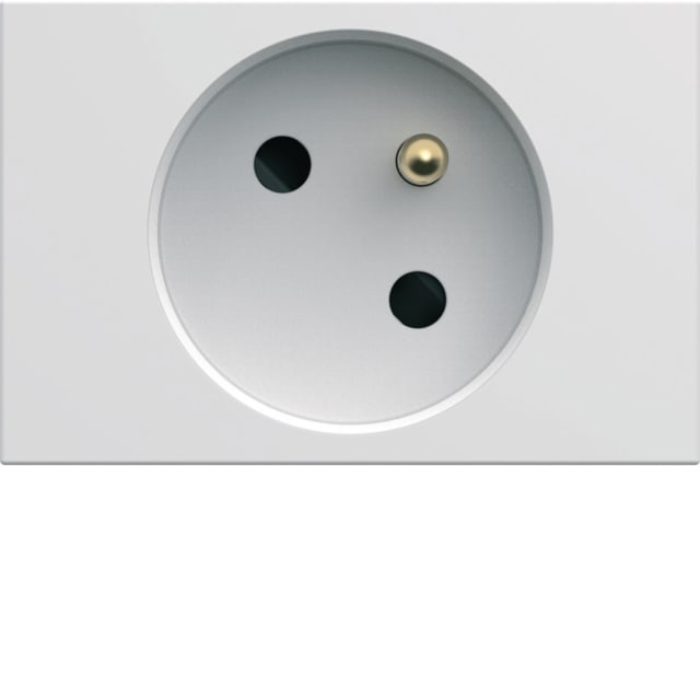 HAGER - Prise de courant gallery goulotte 2P+T 16A blanc polaire - WXF421B