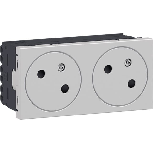 HAGER - Prise double ecoline45 33° HAGER - Prise double ecoline45 33°