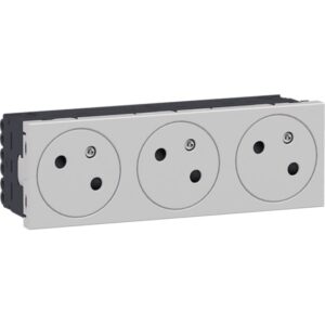 HAGER - Prise triple ecoline45 33°