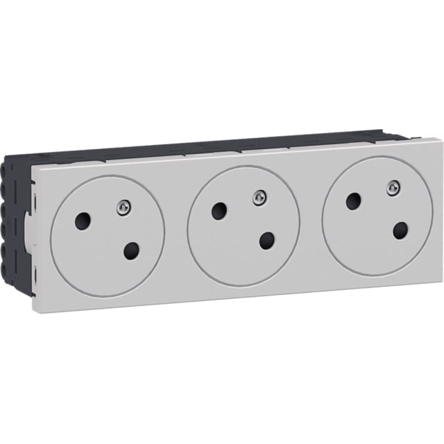 HAGER - Prise triple ecoline45 33° HAGER - Prise triple ecoline45 33°