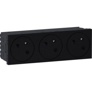 HAGER - Prise triple ecoline45 33°