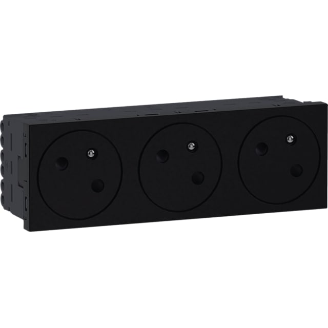 HAGER - Prise triple ecoline45 33° HAGER - Prise triple ecoline45 33°