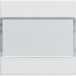 Bouton poussoir 2 touches, finition blanc