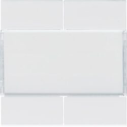 HAGER - Touche gallery KNX 4 boutons-poussoirs blanc polaire - WXE304B