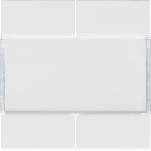 HAGER - Touche gallery KNX 4 boutons-poussoirs blanc polaire - WXE304B