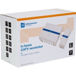 Détails visibles de Amplificateur TV coaxial avec adaptateur Gigabit HMV41 pour Accessoires multimédia