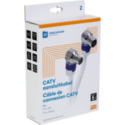 Câble de connexion CATV 4G LTE 5 m IEC coudé, configuration visible