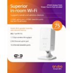 Point d'accès WiFi 6 PoE avec 4 ports Ethernet, dimensions 86 x 150 x 47 mm, vue complémentaire 2