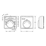 Thermostat d'ambiance non programmable inverseur T6360, finition autre, vue complémentaire 2
