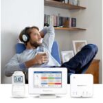 Thermostat intelligent Evohome avec module Opentherm, configuration visible, vue complémentaire 1