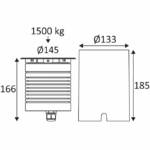 Spot encastrable de sol LED inox IP67 20W 3000K, configuration visible, vue complémentaire 1