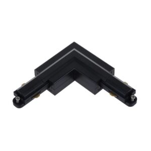 Détails visibles de Connexion en L 90° extérieure pour rail noir pour Accessoires pour éclairage technique