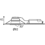 Downlight encastré orientable dimmable IP65 blanc mat – Image 3