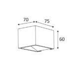 Applique murale LED up down blanc mat WA168WW30 – Image 3