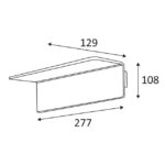Applique murale LED blanc mat dimmable, IP20, vue complémentaire 2