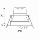 Spot encastrable LED orientable dimmable noir mat, Non trouvé, vue complémentaire 3