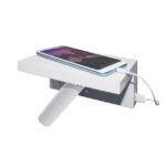 Applique murale LED noire avec USB et interrupteur, finition Noir mat, vue complémentaire 1