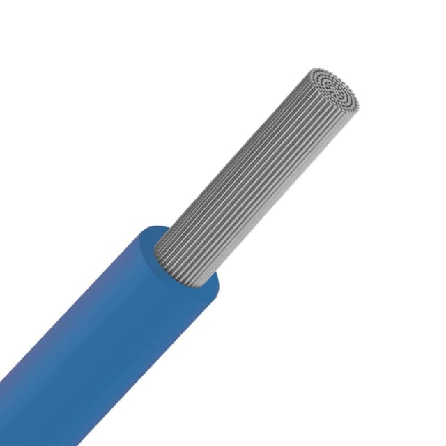 INSTALLATIEKABEL - VOBst H07V-KT fil PVC souple étamé 750V Eca 70°C Blue 4mm² - H07V-KT4B-ECA R 100