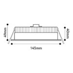 Downlight LED encastrable 15W 3000K blanc COMPACT153 – Image 2