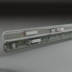 Réglette LED étanche IP65 120 cm 17-34W, finition Blanc, vue complémentaire 1