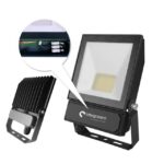Projecteur LED extérieur 50W 3000K noir IP65, configuration visible, vue complémentaire 1