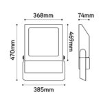 INTEGRATECH - Projecteur LED Evolve2 240W 3000K 120gr noir ENEC - EV240B1203 – Image 3