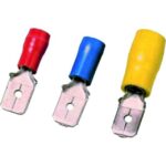 Connecteur plat mâle isolé 4-6 mm² jaune, en laiton, vue complémentaire 1