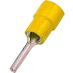 Détails visibles de Cosse à sertir à pointe isolée 4-6 mm² jaune pour Cosses de câble