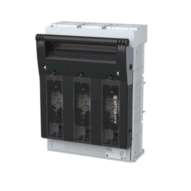 Sectionneur-fusibles taille NH2, T2, 400A, 3P, borne plate, configuration visible